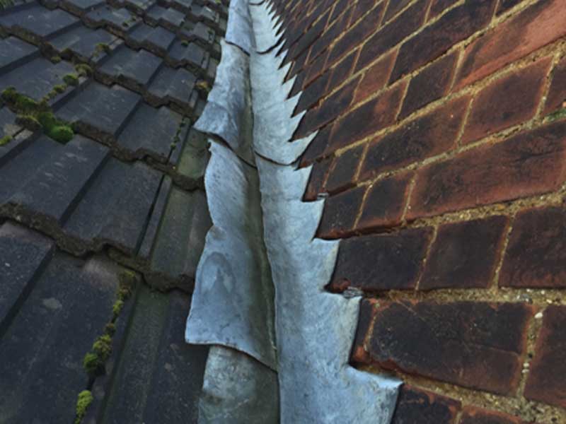 New lead flashings in hitchin hertfordshire
